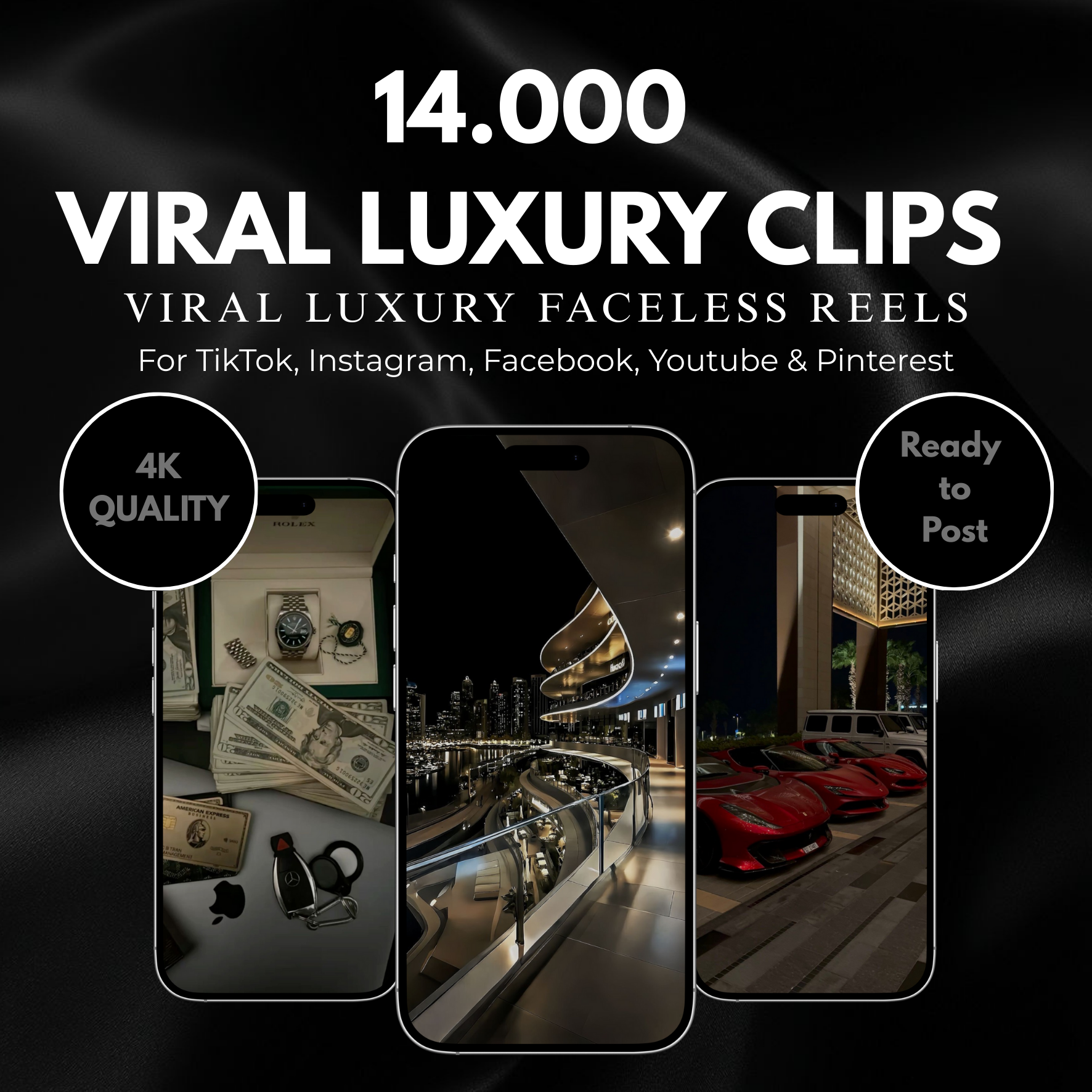 14.000+ Viral Luxury Clips