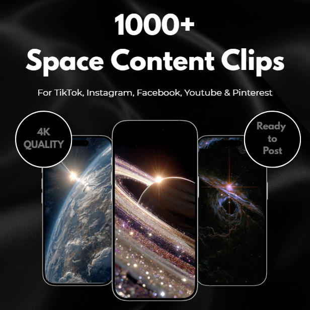 1000+ Space Content Clips